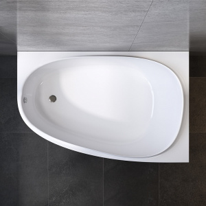 Ванна акриловая, ассиметричная 110 см х 170 см