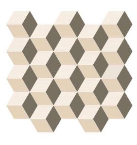 Керамическая плитка Италон (Россия-Италия) Element Silk Mosaico Cube Warm Матовая 30.5х33